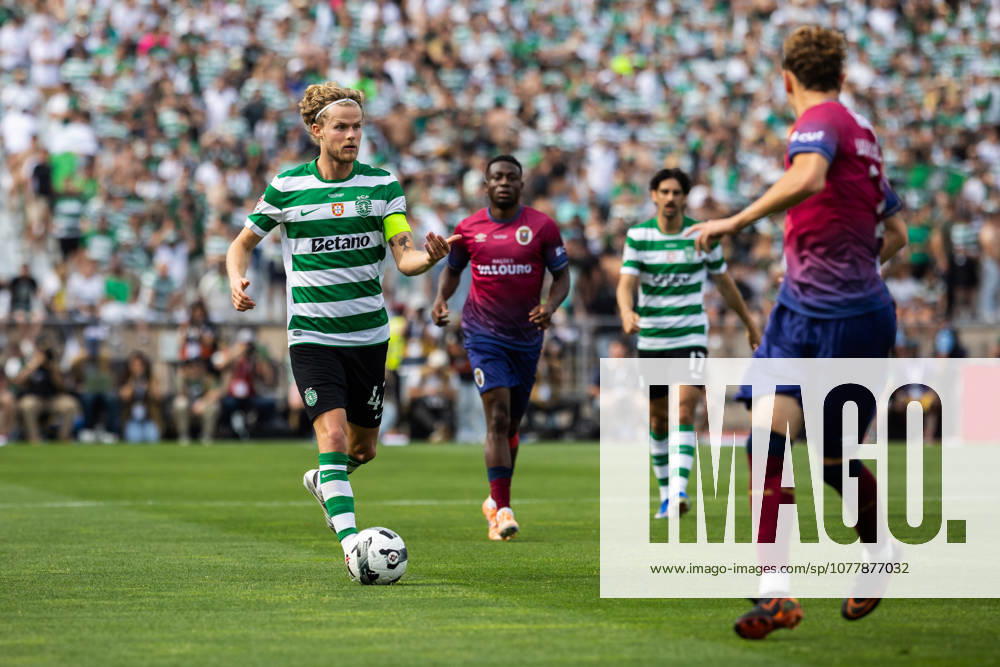 Sporting CP vs SCU Torreense in Oeiras - 24 May 2026 Morten Hjulmand of Sporting CP seen in action during the Portuguese Cup 2025 2026 - Final match between Sporting CP and SCU Torreence at Estadio Nacional. (Final score: Sporting CP 1 - 2 SCU Torreense) Oeiras Portugal
