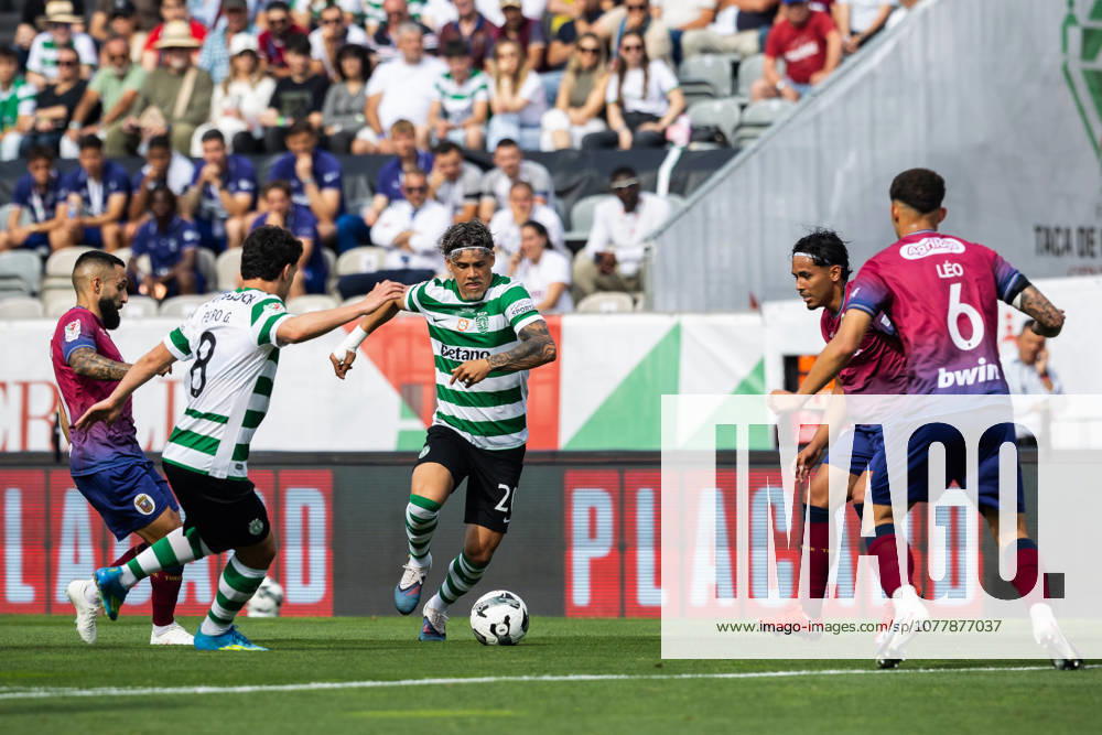 Sporting CP vs SCU Torreense in Oeiras - 24 May 2026 Maxi Araujo of Sporting CP in action during the Portuguese Cup 2025 2026 - Final match between Sporting CP and SCU Torreence at Estadio Nacional. (Final score: Sporting CP 1 - 2 SCU Torreense) Oeiras Portugal