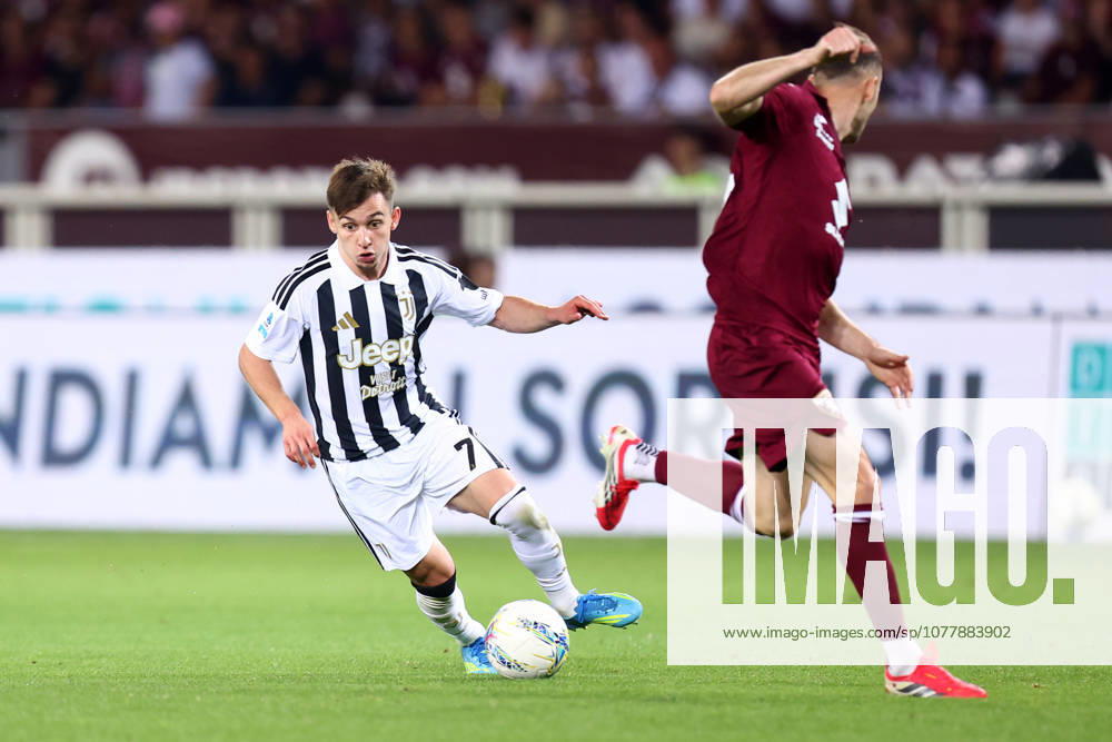 Torino Fc - Juventus Fc Francisco Conceicao of Juventus Fc in action during the Serie A match beetween Torino Fc and Juventus Fcat Stadio Olimpico on May 24, 2026 in Turin, Italy . Torino Stadio Olimpico Italy