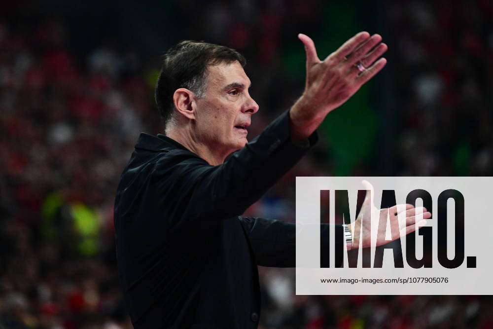 EuroLeague Basketball Final 4 - Champions Game, Olympiacos Piraeus vs Real Madrid - Georgios Bartzokas, Head Coach of Olympiacos Piraeus during the 2026 EuroLeague Championship Game Olympiacos Piraeus vs Real Madrid at Telekom Center Athens on May 24, 2026 in Athens, Greece. ATHENS Greece