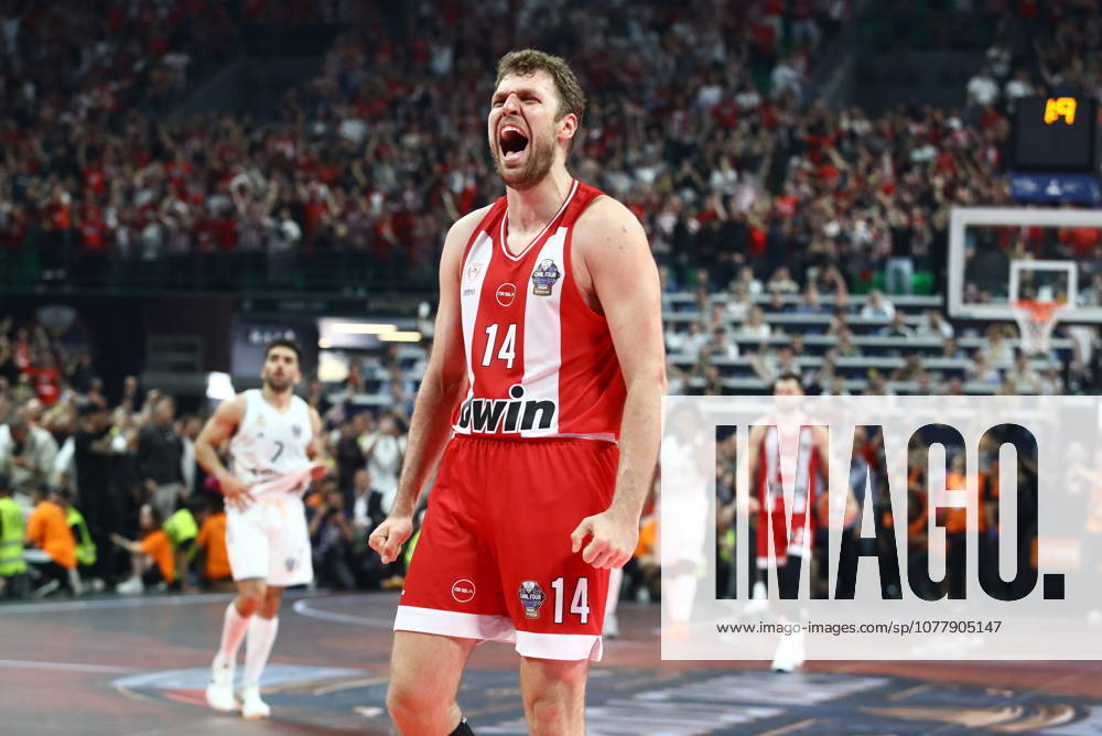 EuroLeague Basketball Final 4 - Champions Game, Olympiacos Piraeus vs Real Madrid - Sasha Vezenkov, 14 of Olympiacos Piraeus during the 2026 EuroLeague Championship Game Olympiacos Piraeus vs Real Madrid at Telekom Center Athens on May 24, 2026 in Athens, Greece. ATHENS Greece
