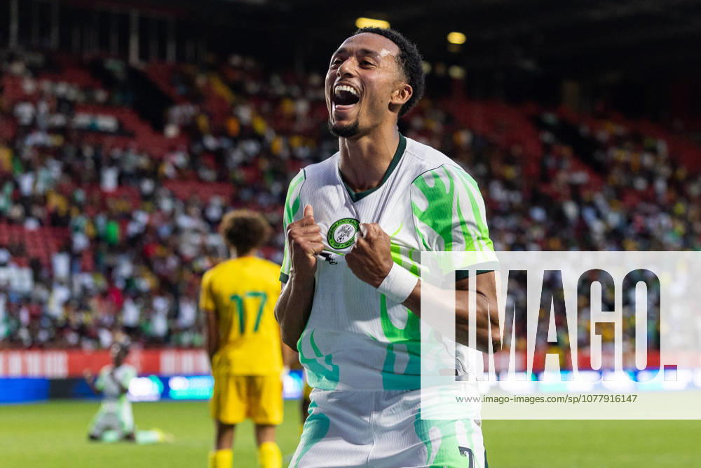 Nigeria v Zimbabwe, Unity Cup London 2026 GOAL 1-0.Nigeria forward Femi Azeez (7) celebrates after scoring a goal during the Unity Cup London 2026 match between Nigeria and Zimbabwe at The Valley, London, UK on 26 May 2026. London The Valley Greater London UK Editorial use only ,