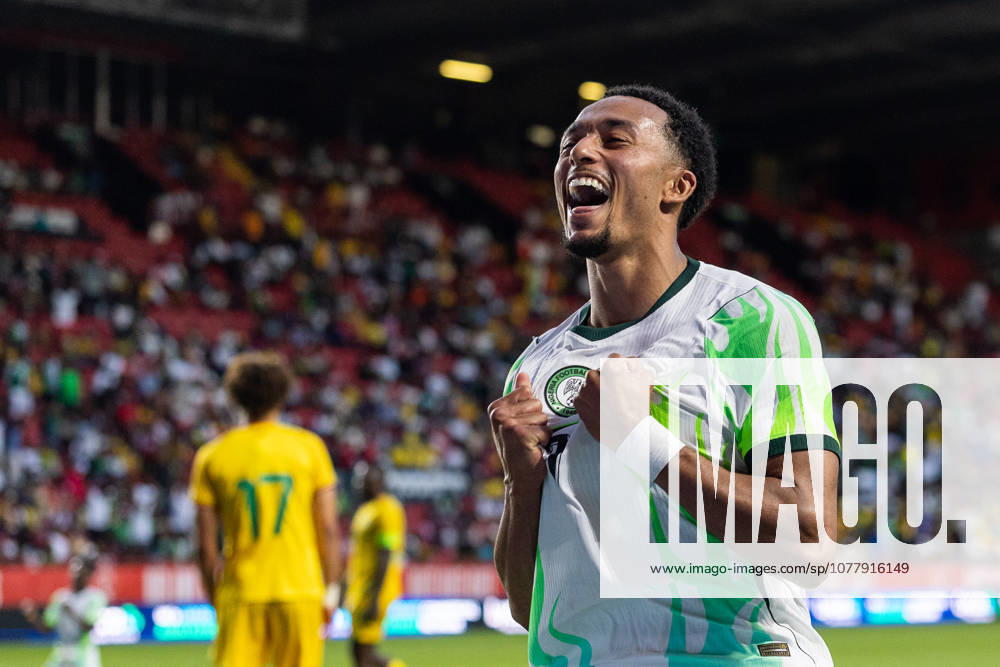 Nigeria v Zimbabwe, Unity Cup London 2026 GOAL 1-0.Nigeria forward Femi Azeez (7) celebrates after scoring a goal during the Unity Cup London 2026 match between Nigeria and Zimbabwe at The Valley, London, UK on 26 May 2026. London The Valley Greater London UK Editorial use only ,