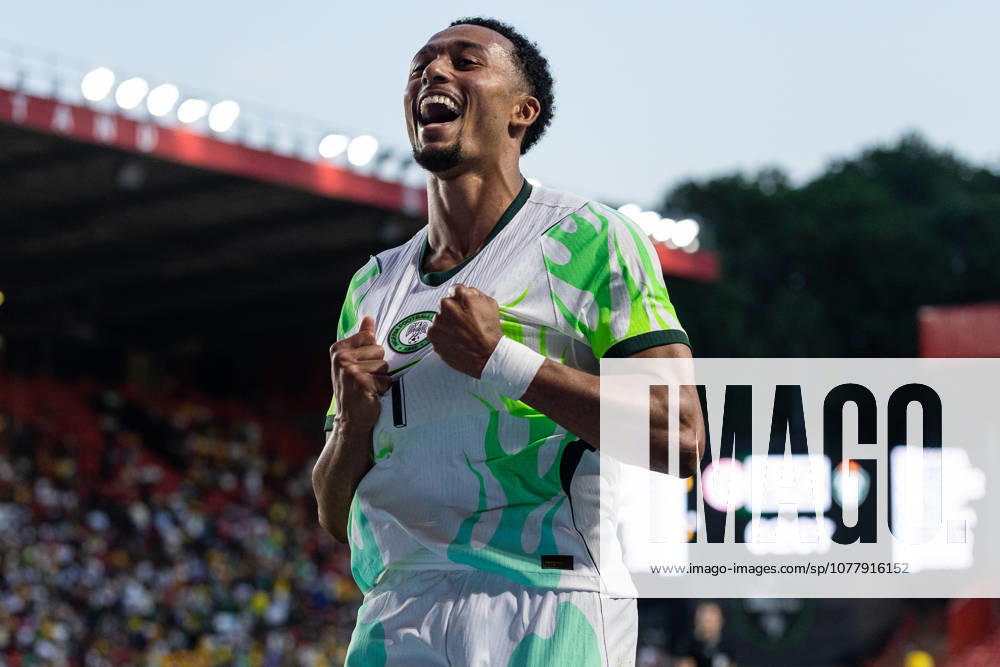 Nigeria v Zimbabwe, Unity Cup London 2026 GOAL 1-0.Nigeria forward Femi Azeez (7) celebrates after scoring a goal during the Unity Cup London 2026 match between Nigeria and Zimbabwe at The Valley, London, UK on 26 May 2026. London The Valley Greater London UK Editorial use only ,