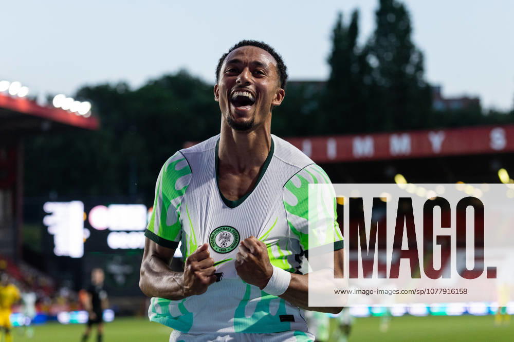 Nigeria v Zimbabwe, Unity Cup London 2026 GOAL 1-0.Nigeria forward Femi Azeez (7) celebrates after scoring a goal during the Unity Cup London 2026 match between Nigeria and Zimbabwe at The Valley, London, UK on 26 May 2026. London The Valley Greater London UK Editorial use only ,