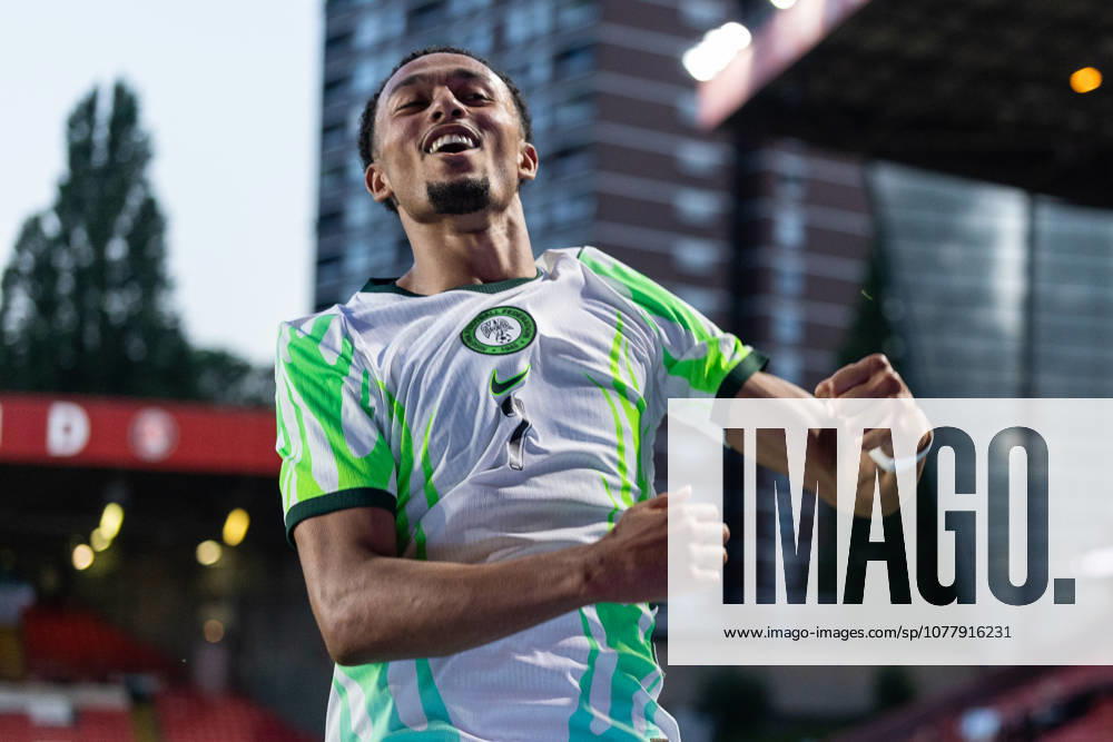 Nigeria v Zimbabwe, Unity Cup London 2026 GOAL 1-0.Nigeria forward Femi Azeez (7) celebrates after scoring a goal during the Unity Cup London 2026 match between Nigeria and Zimbabwe at The Valley, London, UK on 26 May 2026. London The Valley Greater London UK Editorial use only ,