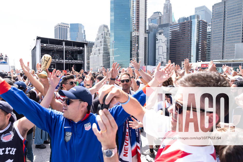 United States World Cup Roster Reveal Fans attend and cheer the USA World Cup roster reveal on Pier 17 Rooftop in New York, NY on May 26, 2026. New York New York United States