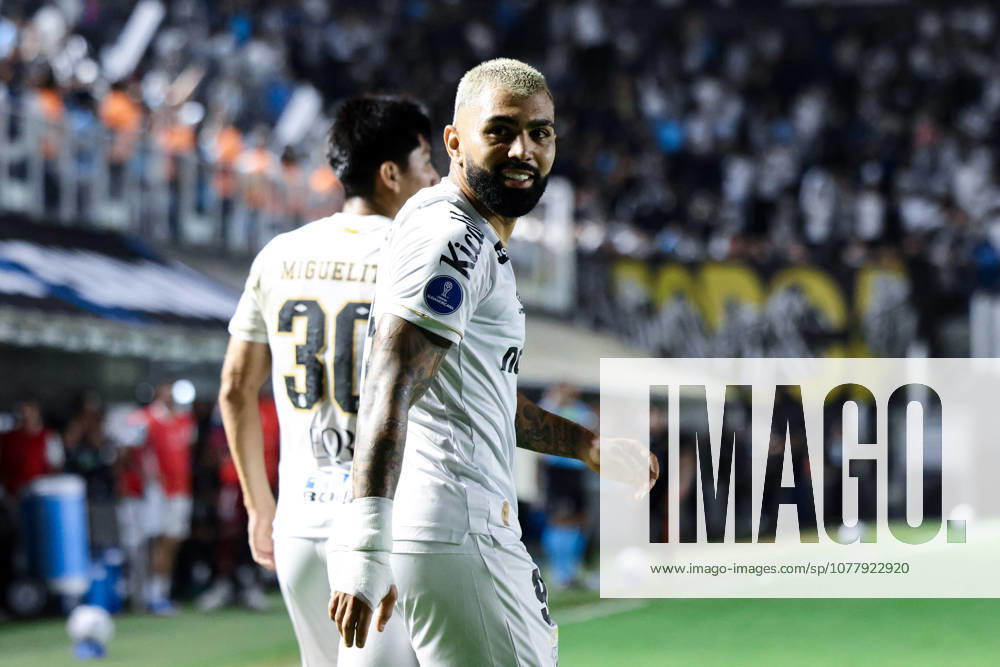 Gabriel Barbosa of Santos during the Santos v Deportivo Cuenca - Copa CONMEBOL Sudamericana 2026 at Vila Belmiro Stadium on May 26, 2026 in Santos, Brazil. (Photo by Marco Buenavista Sports Press Photo)