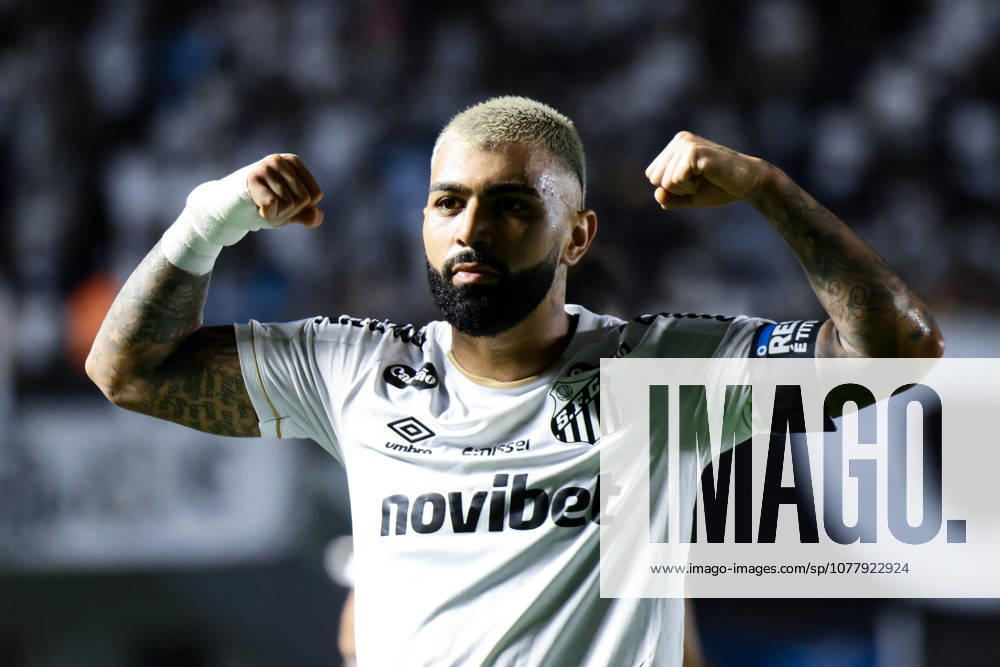 Gabriel Barbosa of Santos during the Santos v Deportivo Cuenca - Copa CONMEBOL Sudamericana 2026 at Vila Belmiro Stadium on May 26, 2026 in Santos, Brazil. (Photo by Marco Buenavista Sports Press Photo)