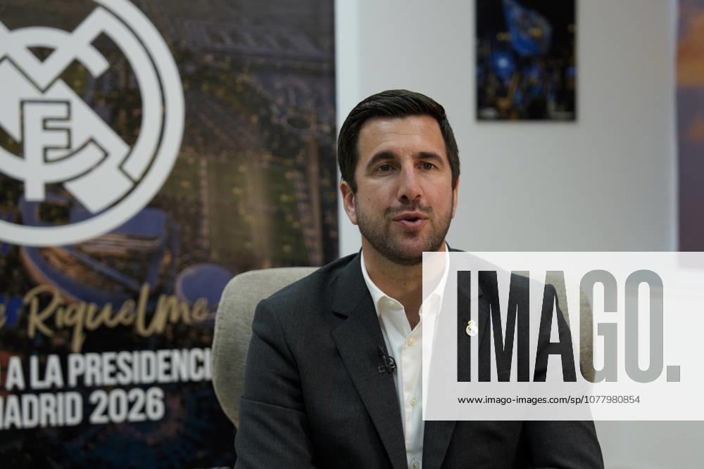 Enrique Riquelme attends an interview for Europa Press at his Electoral Headquarters at Paseo de la Castellana on May 29, 2026, in Madrid, Spain. Madrid Spain - ZUMAa181 20260529_zaa_a181_004