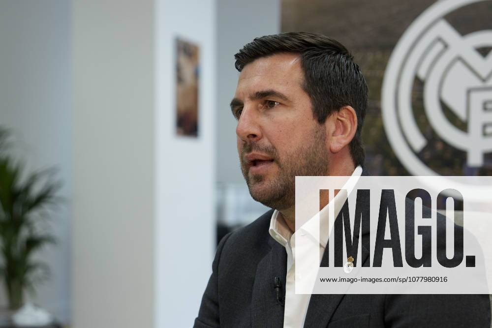 Enrique Riquelme attends an interview for Europa Press at his Electoral Headquarters at Paseo de la Castellana on May 29, 2026, in Madrid, Spain. Madrid Spain - ZUMAa181 20260529_zaa_a181_006