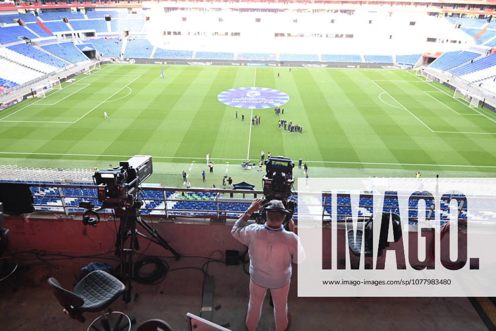 Football : OL Lyonnes vs Paris FC- final French Ligue Arkema - 29 05 2026 Illustration camera TV during the Final French Ligue Arkema match between OL Lyonnes and Paris FC at the Groupama stadium Lyon ,on May 29 2026 LYONFrance