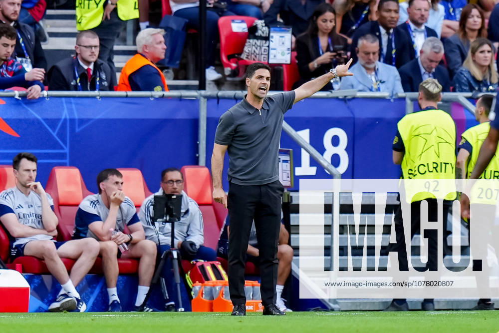 Paris Saint-Germain v Arsenal FC - UEFA Champions League Final 2026 Mikel Arteta Head Coach of Arsenal FC during the UEFA Champions League Final match between Paris Saint-Germain FC and Arsenal FC at Puskas Arena on May 30, 2026 in Budapest, Hungary Budapest Puskas Arena Hungary Hungary