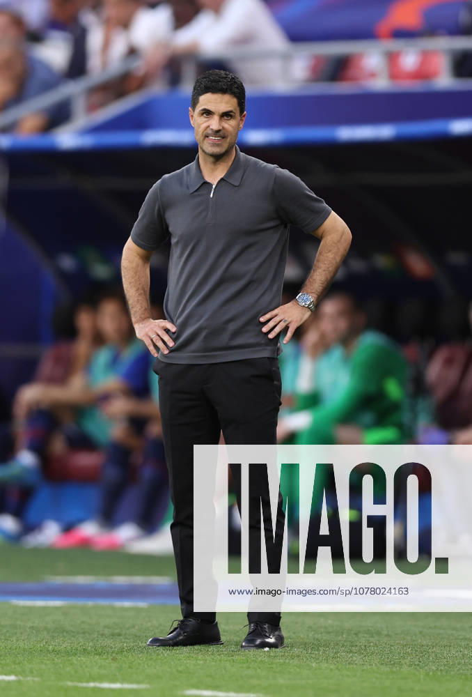 Budapest, Hungary, 30th May 2026. Mikel Arteta manager of Arsenal during the Paris Saint Germain vs Arsenal UEFA Champions League Final match at Puskas Arena, Budapest. Picture credit should read: David Klein Sportimage . SPI_115_DK_PSG_Arsenal SPI-4828-0114