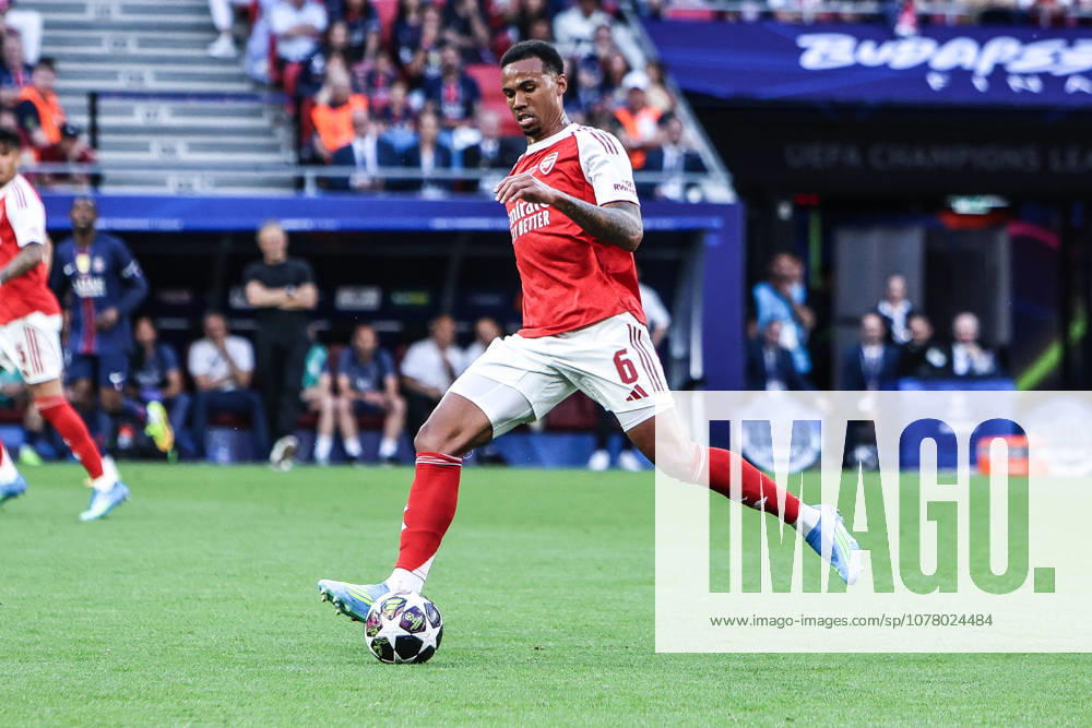 Sport, Football, UEFA Champions League season 2025 2026 Final Paris Saint Germain FC Arsenal 30 05 2026, Puskas Arena Budapest Gabriel Arsenal Budapest Puskas Arena Hungary