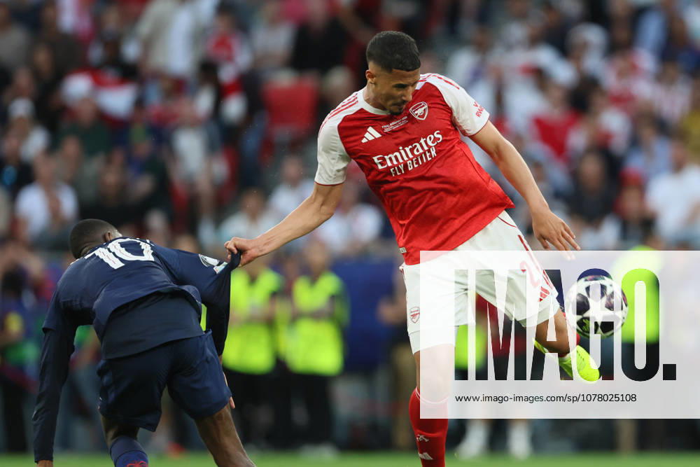 Paris Saint-Germain v Arsenal FC - UEFA Champions League Final 2026 Ousmane Dembele of Paris Saint-Germain and William Saliba of Arsenal challenge during the UEFA Champions League Final 2026 match between Paris Saint-Germain and Arsenal FC at Puskas Arena on May 30, 2026 in Budapest, Hungary. WARNING! This Photograph May Only Be Used For Newspaper And Or Magazine Editorial Purposes. May Not Be Used For Publications Involving 1 player, 1 Club Or 1 Competition Without Written Authorisation From Football DataCo Ltd. For Any Queries, Please Contact Football DataCo Ltd on +44 (0) 207 864 9121 Budapest Puskas Arena Hungary Hungary