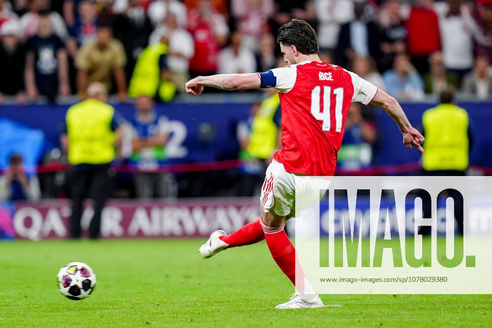 Paris Saint-Germain v Arsenal FC - UEFA Champions League Final 2026 Declan Rice of Arsenal FC during the UEFA Champions League Final match between Paris Saint-Germain FC and Arsenal FC at Puskas Arena on May 30, 2026 in Budapest, Hungary Budapest Puskas Arena Hungary Hungary