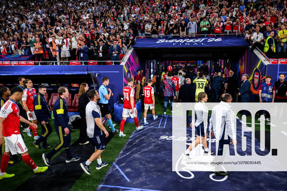 Viktor Gyökeres of Arsenal looks dejected after the UEFA Champions League final match between Paris Saint Germain and Arsenal on May 30, 2026 in Budapest Photo Maxim Thore BILDBYRAN kod MT MT1056 fotboll football soccer fotball uefa champions league champions league paris saint germain arsenal bbeng depp