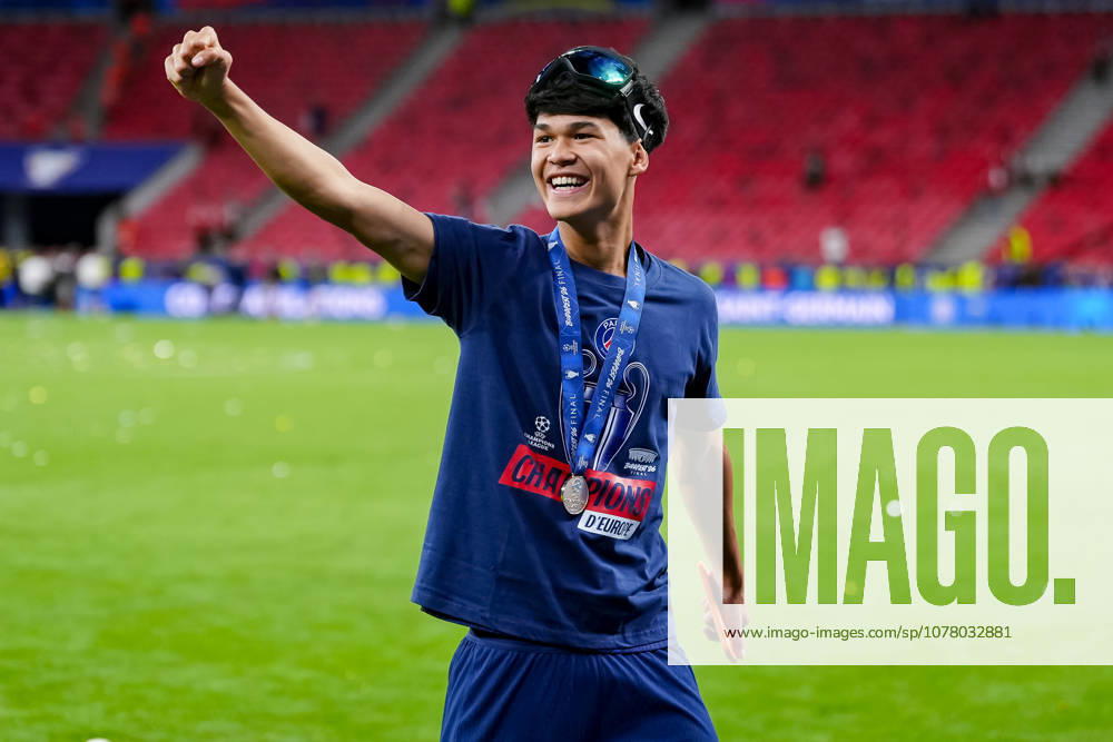 Paris Saint-Germain v Arsenal FC - UEFA Champions League Final 2026 Dro Fernandez of Paris Saint-Germain celebrates the victory of his team at the end of UEFA Champions League Final match between Paris Saint-Germain FC and Arsenal FC at Puskas Arena on May 30, 2026 in Budapest, Hungary Budapest Puskas Arena Hungary Hungary