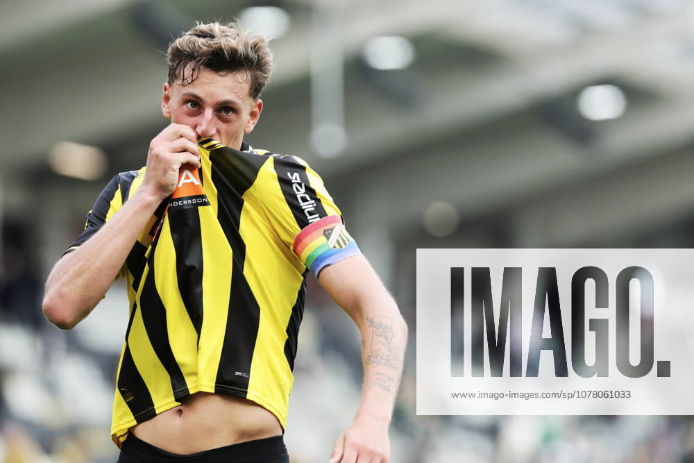 GOTHENBURG, SWEDEN 20260531 Häcken s Silas Sinan Erhen Thorup Andersen celebrates after the victory, 3 2, in Sunday s Allsvenskan football match between BK Häcken and Hammarby at Nordic Wellness Arena GÖTEBORG SWEDEN