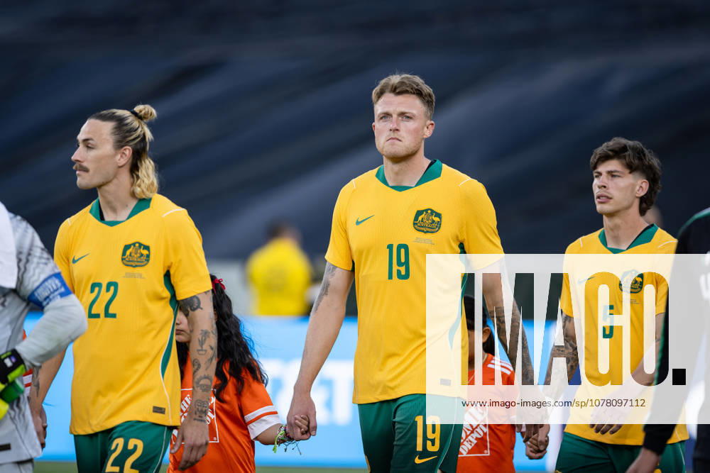Harry Souttar 19 of Australia enters the field during the International Friendly, Länderspiel, Nationalmannschaft match between Mexico and Australia at Rose Bowl Stadium on May 30, 2026 in Pasadena, California. Mexico V Australia International Frendly Match - ZUMAe321 20260530_zsa_e321_076