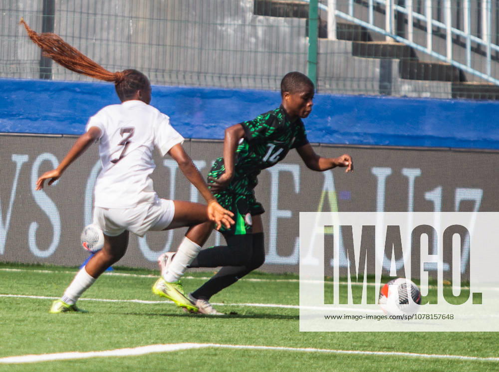 Nigeria v Guinea - 2026 FIFA U-17 Women s World Cup Qualifier Oluwakemi Oluwaseyi Adegbuyi, a player for Nigeria, runs with the ball past Guinea s Houssainatou Diallo during Nigeria s U-17 women s national team, Nationalteam the Flamingos, 6-0 (11-0 aggregate) victory over Guinea U-17 in the second leg of the 2026 FIFA U-17 Women s World Cup Qualifier at Remo Stadium in Ikenne, Ogun State, Nigeria, on May 31, 2026. The victory secures Nigeria s place in the final round of the qualifiers for the 2026 FIFA U-17 Women s World Cup in Morocco. Ikenne Nigeria
