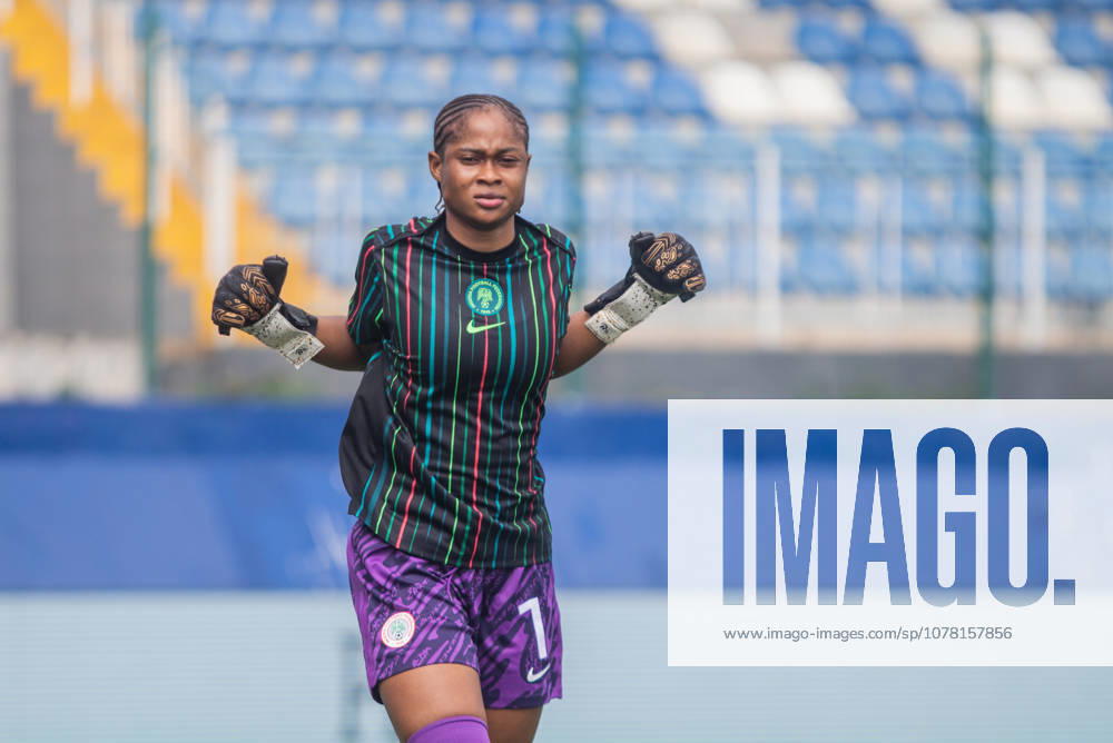 Nigeria v Guinea - 2026 FIFA U-17 Women s World Cup Qualifier Jane Bubemi Ijirigho, Nigeria s goalkeeper, warms up during Nigeria s U-17 women s national team, Nationalteam the Flamingos, 6-0 (11-0 aggregate) victory over Guinea U-17 in the second leg of the 2026 FIFA U-17 Women s World Cup Qualifier at Remo Stadium in Ikenne, Ogun State, Nigeria, on May 31, 2026. The victory advances Nigeria to the final round of the qualifiers for the 2026 FIFA U-17 Women s World Cup in Morocco. Ikenne Nigeria
