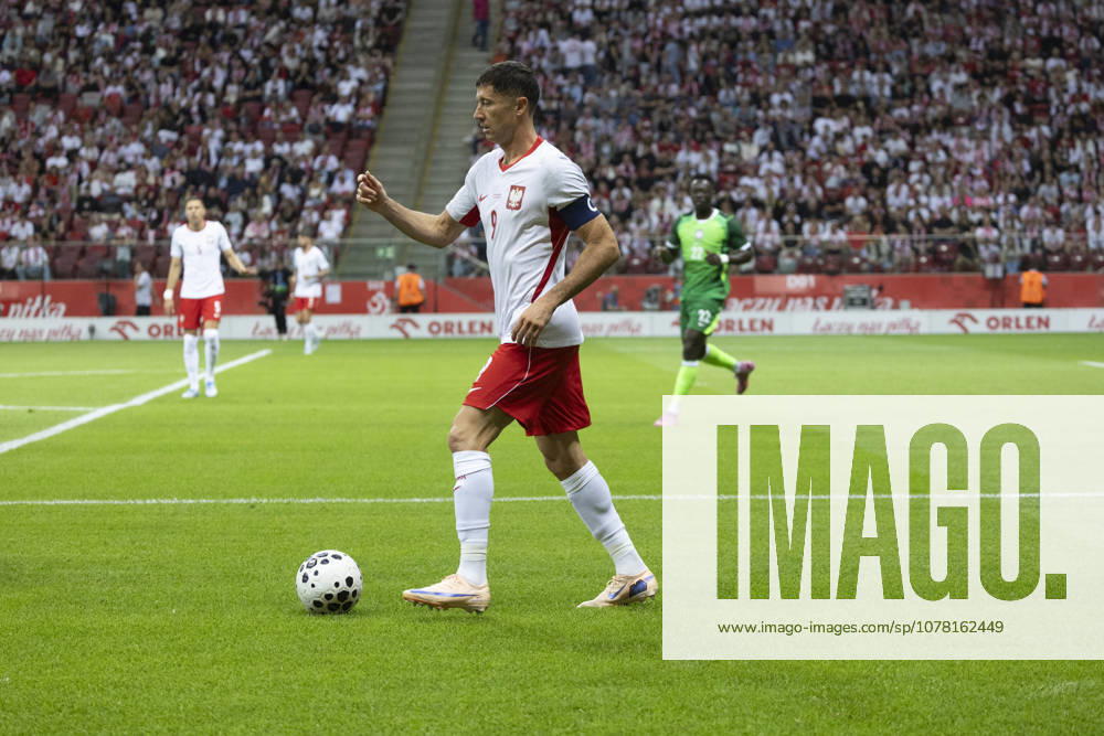 Poland - Nigeria 03.06.2026 football, Warsaw, PGE National Stadium, FIFA , friendly international game match Poland - Nigeria ( mecz towarzyski, pilka nozna, Polska - Nigeria ) image shows: Robert Lewandowski photo Katarzyna Plewczynska Fotostyk