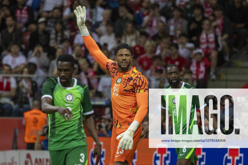 Poland - Nigeria 03.06.2026 football, Warsaw, PGE National Stadium, FIFA , friendly international game match Poland - Nigeria ( mecz towarzyski, pilka nozna, Polska - Nigeria ) image shows: Maduks Okoye (C) photo Katarzyna Plewczynska Fotostyk