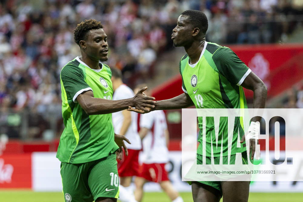 Poland v Nigeria - International Friendly, Länderspiel, Nationalmannschaft Paul Onuachu, Fisayo Dele-Bashiru during the friendly match between Poland and Nigeria in Warsaw, Poland, on June 03, 2026 NO SALES POLAND Warsaw Poland