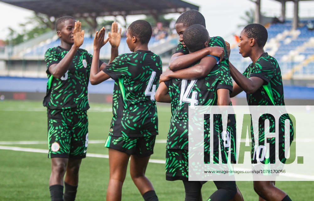 Nigeria v Guinea - 2026 FIFA U-17 Women s World Cup Qualifier Nigeria s U-17 women s national team, Nationalteam the Flamingos, celebrate their victory after defeating Guinea 6-0 (11-0 aggregate) in the second leg of the 2026 FIFA U-17 Women s World Cup Qualifier at Remo Stadium in Ikenne, Ogun State, Nigeria, on May 31, 2026. The victory advances Nigeria to the final round of the qualifiers for the 2026 FIFA U-17 Women s World Cup in Morocco. Ikenne Nigeria