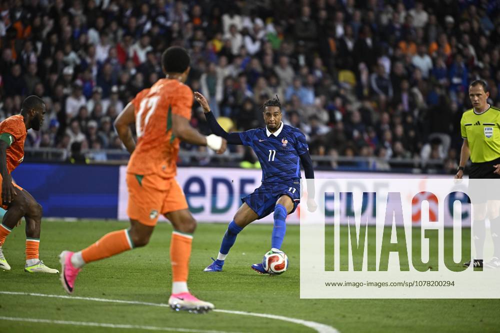 Olise michael FOOT WORLD CUP 2026 PREPARATION 2026 FRANCE COTE D IVOIRE 1 2 STADE DE LA BEAUJOIRE NANTES FRANCE 04 06 2026 MANTEY STEPHANE NANTES STADE DE LA BEAUJOIRE France GermanyxJapanxUKxFrancexBelgiumxOUT