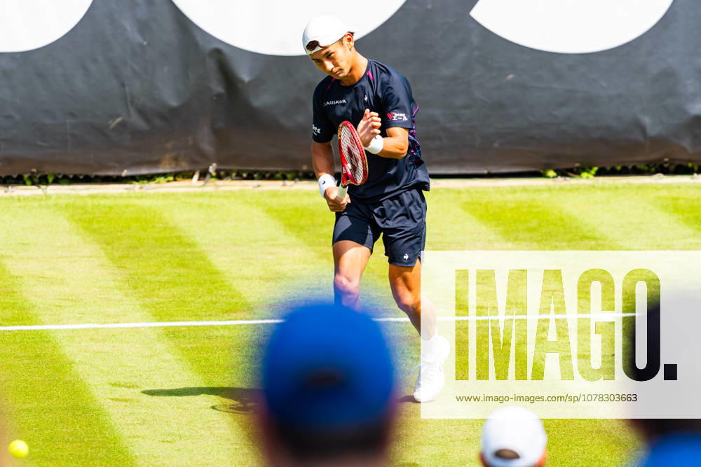 Sho Shimabukuro (JPN) during the Qualifying Singles Match between Sho Shimabukuro (JPN) vs. Jurij Rodionov (AUT) at BOSS OPEN 2026, Tennisanlage Weissenhof on June 07, 2026 in Stuttgart, Germany. Baden-Württemberg Germany