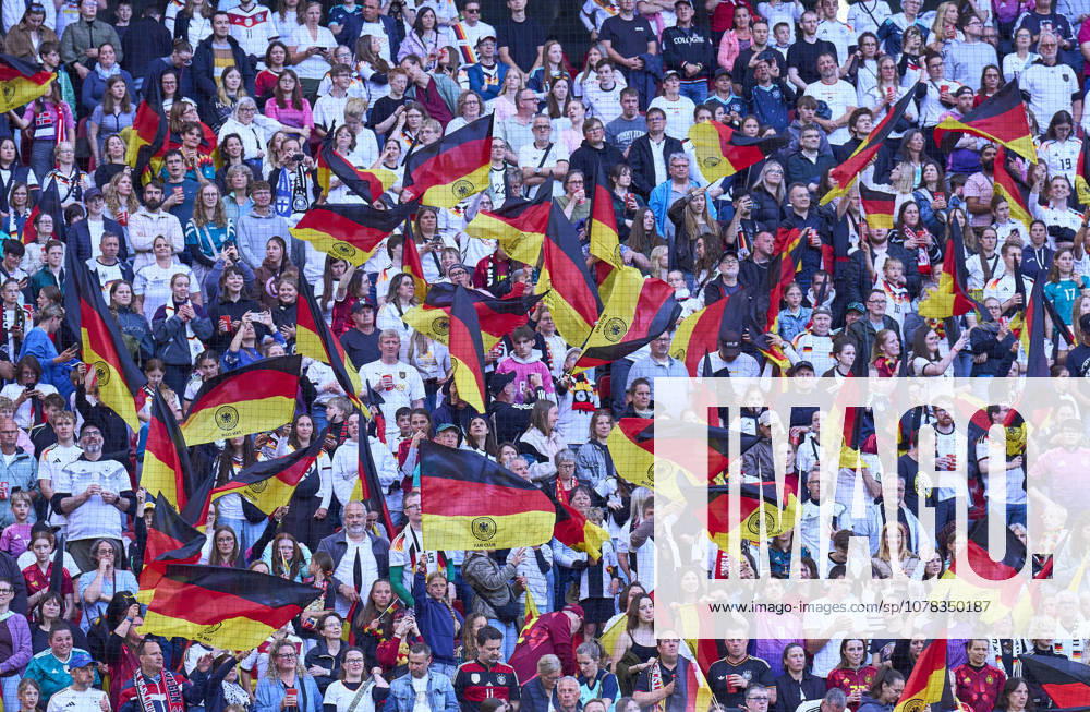 DFB fans in the FIFA World Cup, WM, Weltmeisterschaft, Fussball 2026 qualifier match for women between GERMANY - NORWAY in Season 2026 2027 at June 5, 2026 in Köln, Germany.