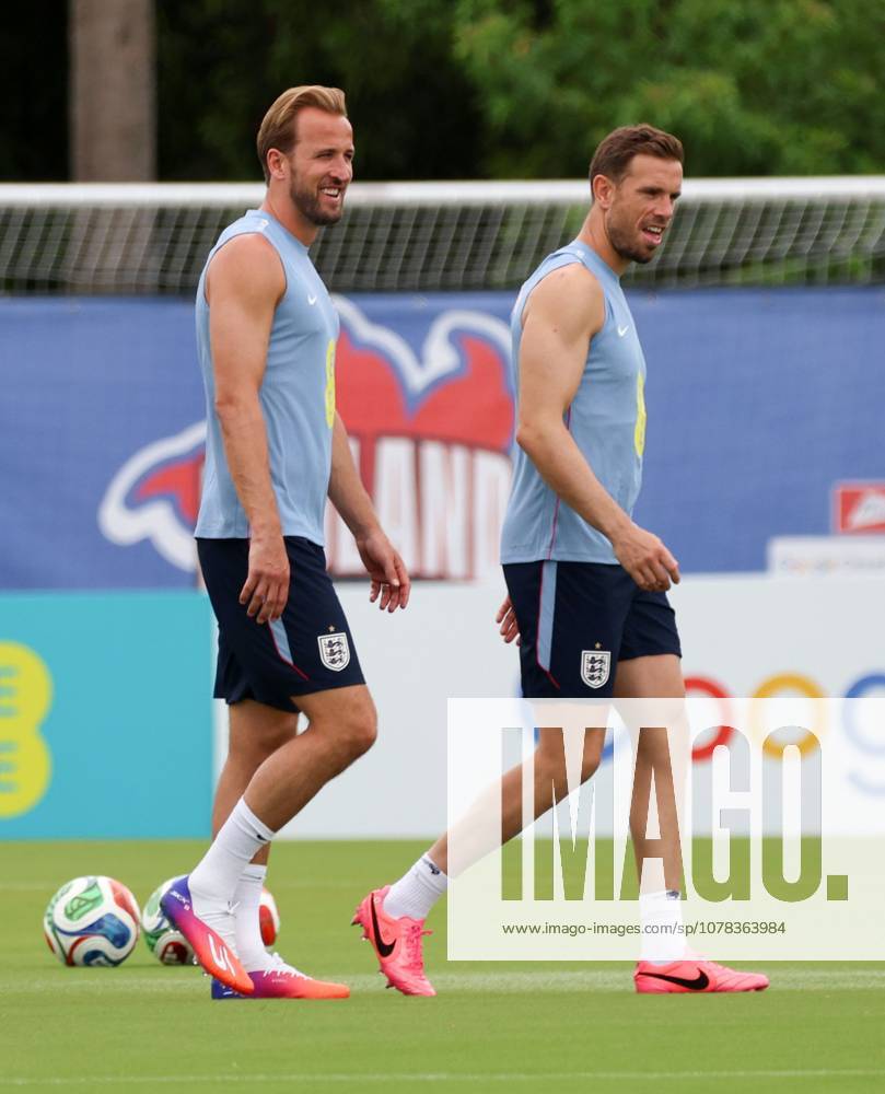 Harry Kane and Jordan Henderson during a training session England Team Training, 2026 FIFA World Cup, WM, Weltmeisterschaft, Fussball Football, Palm Beach Gardens, Palm Beach, Florida, USA - 09 Jun 2026Florida Florida Blue Training Centre United States of America