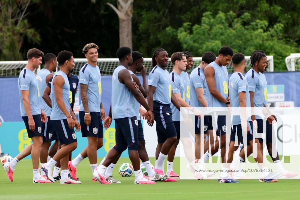 England players during a training session England Team Training, 2026 FIFA World Cup, WM, Weltmeisterschaft, Fussball Football, Palm Beach Gardens, Palm Beach, Florida, USA - 09 Jun 2026Florida Florida Blue Training Centre United States of America