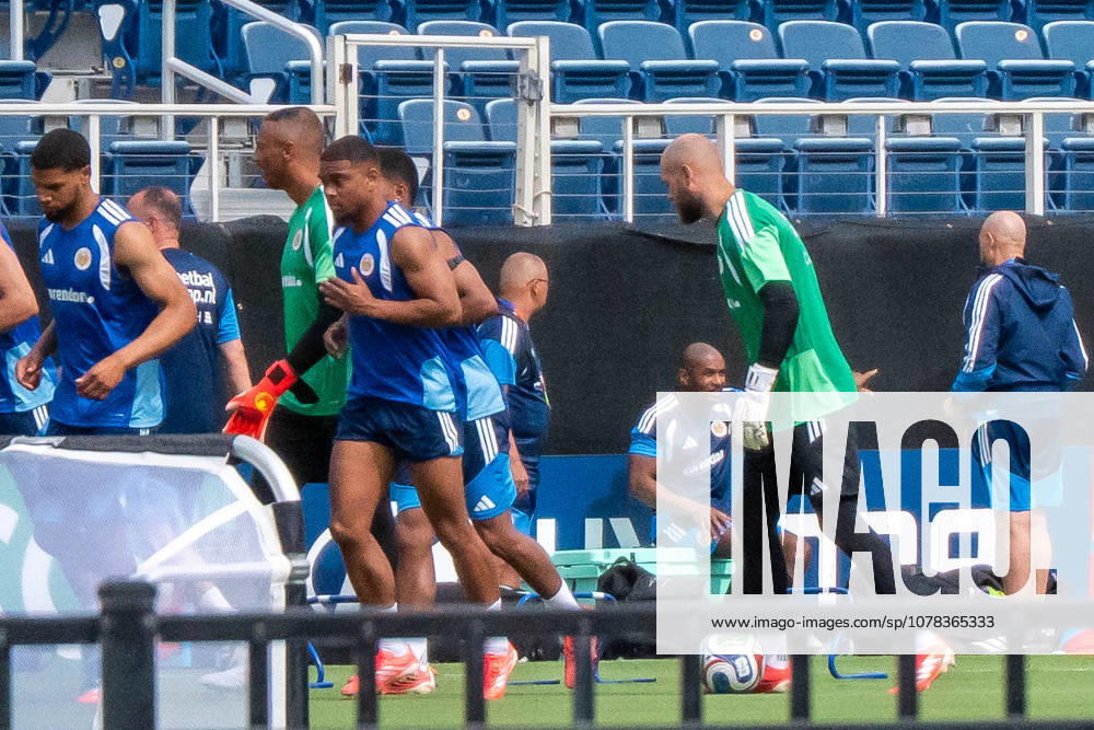 CuraoÂßao players go through conditioning drills during a closed training session in Boca Raton, Florida, on Tuesday, ahead of their first‘ever FIFA World Cup, WM, Weltmeisterschaft, Fussball match, a Group E meeting with Germany. Boca Raton USA - ZUMAc343 20260609_znp_c343_005