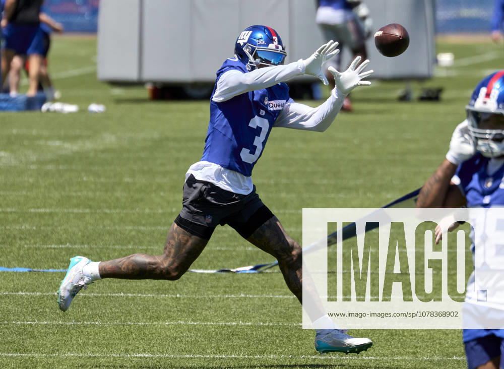 New York Giants wide receiver Odell Beckham, Jr (3) at minicamp held at the Quest Diagnostics Training Center in East Rutherford, New Jersey. CSM NFL, American Football Herren, USA 2026: NY Giants Minicamp June 08 - ZUMAc04_ 20260608_zma_c04_001
