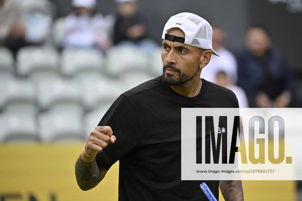 Nick Kyrgios AUS jubilation, joy, emotion, emotional, cheers, lucky, happy, tennis men BOSS Open ATP 250 Stuttgart 2026 Weissenhof BOSS Open ATP 250 Stuttgart 2026