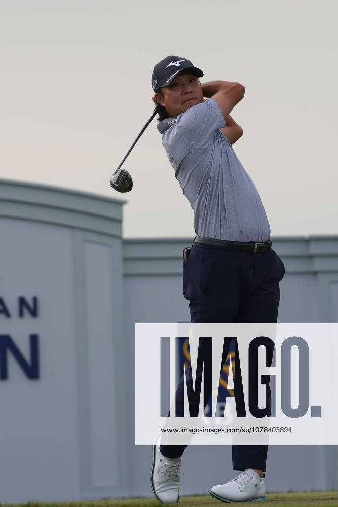 Kensei Hirata of Japan tees off in round one during the RBC Canadian Open held at TPC Toronto at Osprey Valley in Caledon Ontario, Canada. CSM Caledon Canada - ZUMAc04_ 20260611_zma_c04_003