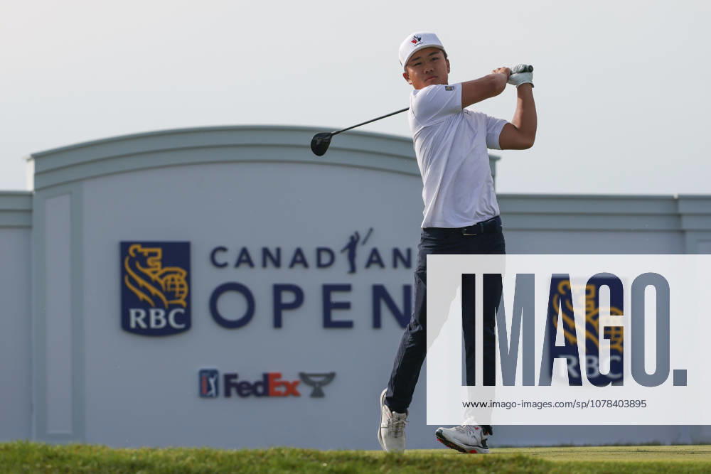 Eric Zhao tees off in round one during the RBC Canadian Open held at TPC Toronto at Osprey Valley in Caledon Ontario, Canada. CSM Caledon Canada - ZUMAc04_ 20260611_zma_c04_004