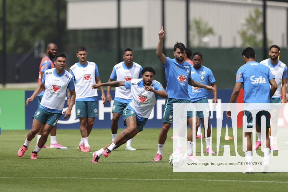 FIFA World Cup, WM, Weltmeisterschaft, Fussball 2026 - Brazil training session Brazilian players attend a training session of the national soccer team for the FIFA World Cup 2026 at Columbia Park in Morristown, New Jersey, USA, 11 June 2026. Morristown United States