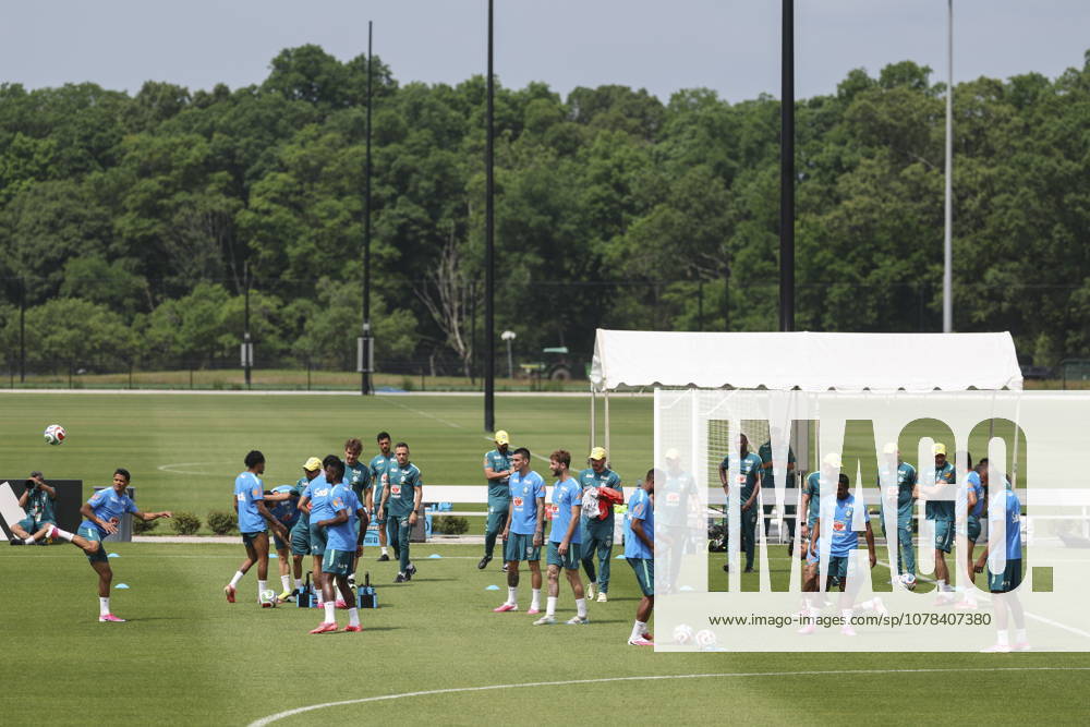 FIFA World Cup, WM, Weltmeisterschaft, Fussball 2026 - Brazil training session Brazilian players attend a training session of the national soccer team for the FIFA World Cup 2026 at Columbia Park in Morristown, New Jersey, USA, 11 June 2026. Morristown United States