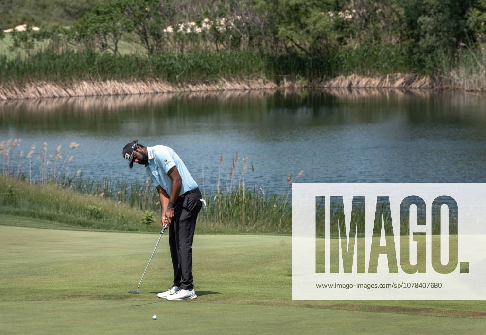 American Sahith Theegala putts on the 7th green during the first round of the RBC Canadian Open in Caledon, Ont., on Thursday June 11, 2026. Canada News - June 11, 2026 - ZUMAc35_ 20260611_zaf_c35_030
