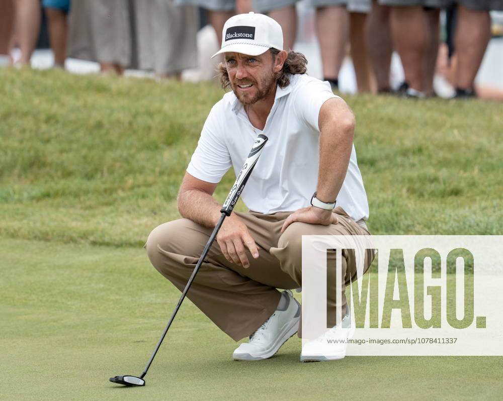 Tommy Fleetwood of England plays with his putter on the 5th green during the first round of the RBC Canadian Open in Caledon, Ont., on Thursday, June 11, 2026. Canada News - June 11, 2026 - ZUMAc35_ 20260611_zaf_c35_062