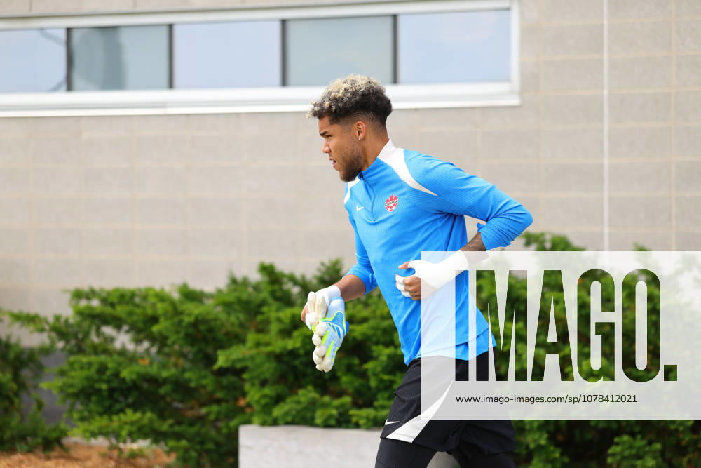 Dayne St. Clair of Canada in action during the training session before the 2026 FIFA World Cup, WM, Weltmeisterschaft, Fussball game between Canada and Bosnia and Herzegovina at Toronto FC Training Ground on June 11, 2026 in Toronto, Ontario, Canada