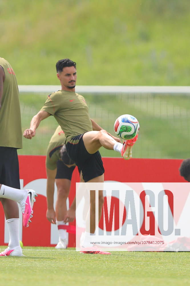 Stephen Eustáquio of Canada in action during the training session before the 2026 FIFA World Cup, WM, Weltmeisterschaft, Fussball game between Canada and Bosnia and Herzegovina at Toronto FC Training Ground on June 11, 2026 in Toronto, Ontario, Canada