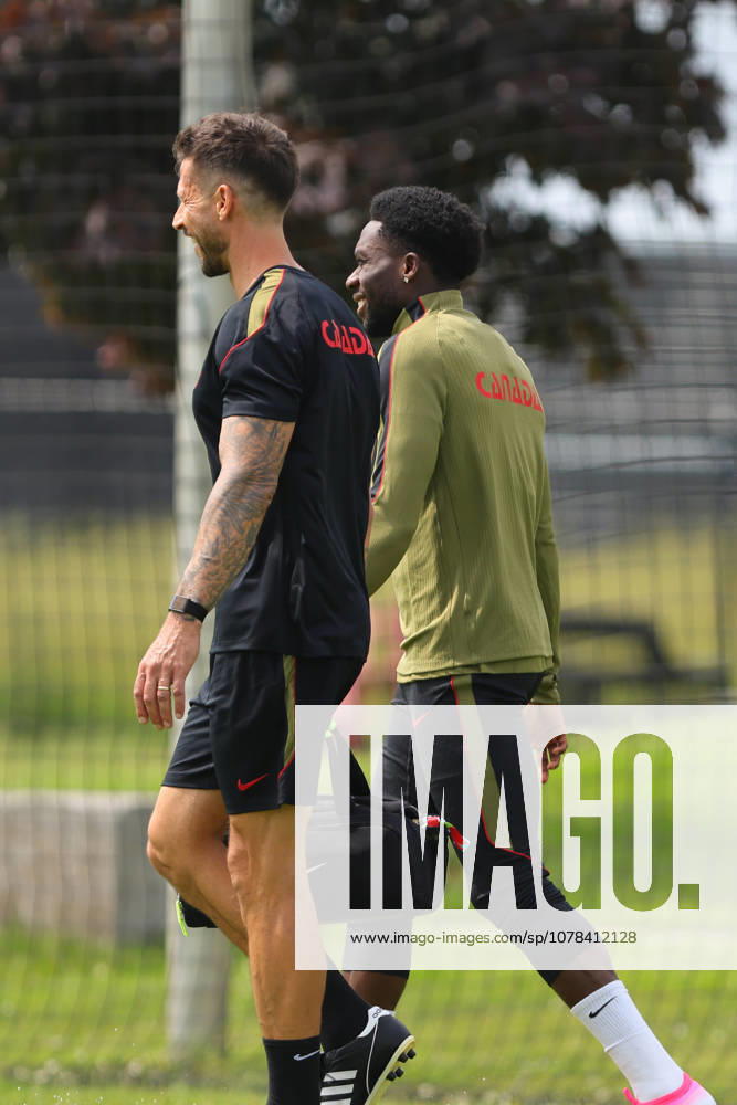 Alphonso Davies of Canada in action during the training session before the 2026 FIFA World Cup, WM, Weltmeisterschaft, Fussball game between Canada and Bosnia and Herzegovina at Toronto FC Training Ground on June 11, 2026 in Toronto, Ontario, Canada