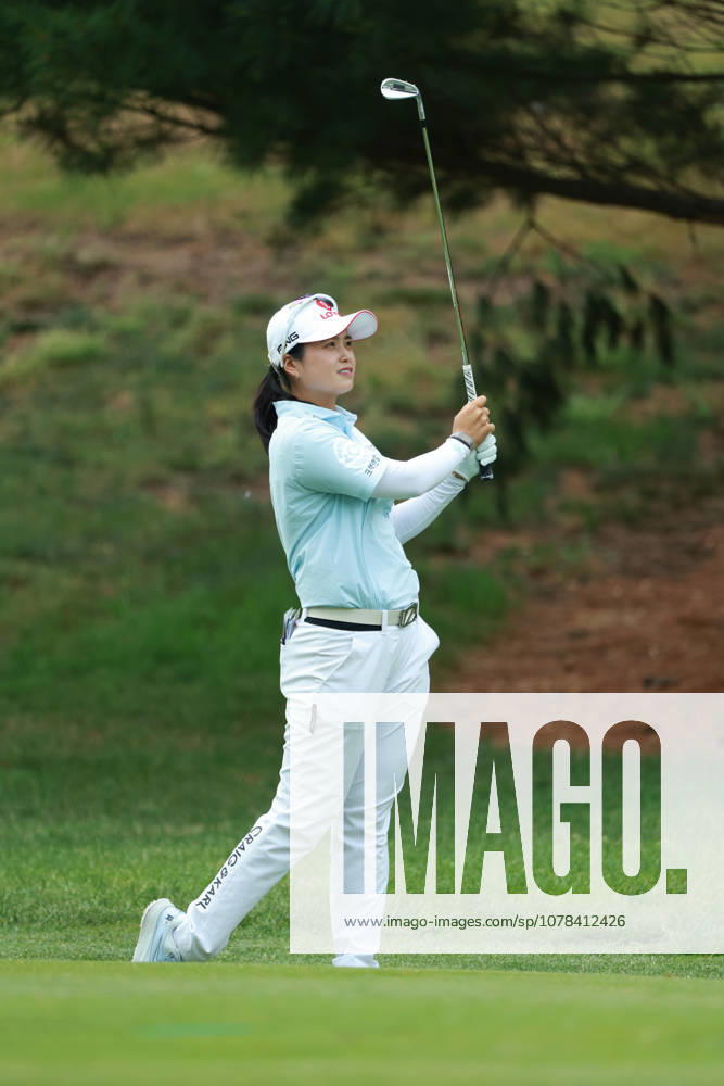 Dow Championship MIDLAND, MICHIGAN - JUNE 11: Hye-jin Choi of the Republic of Korea plays her shot toward the fifth green during the first round of the Dow Championship at Midland Country Club in Midland, Michigan, USA on Thursday, June 11, 2026. Midland Michigan United States
