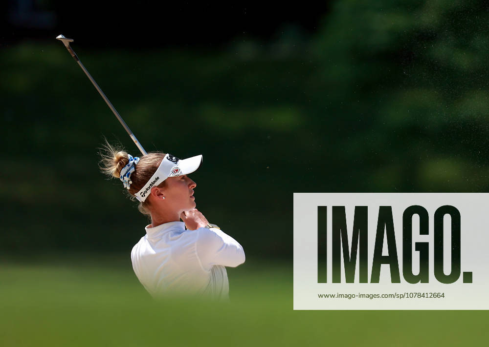 Dow Championship Midland, MI - JUNE 11: Nelly Korda of the United States hits from the bunker on the 15th fairway during the first round of the Dow Championship at Midland Country Club on June 11, 2026 in Midland, Michigan. Midland Michigan United States